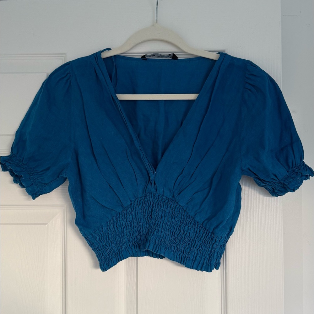 Zara Blue Blouse